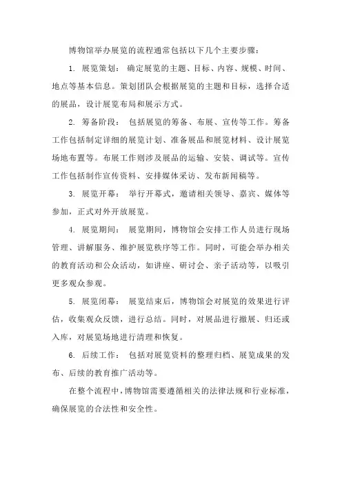 博物馆举办流程