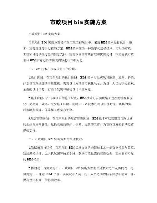 市政项目bim实施方案