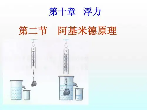 人教版物理八年级下册10.2阿基米德原理  (共19张PPT)