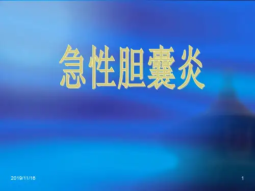 急性胆囊炎PPT课件