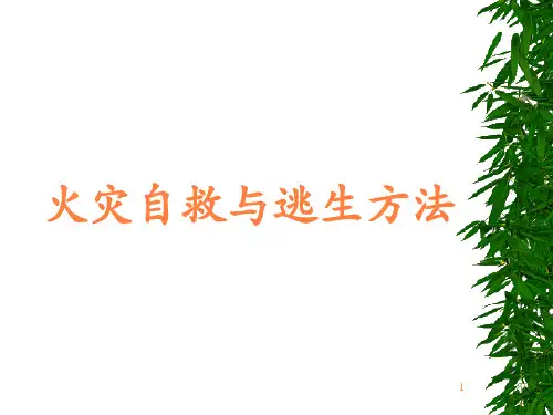 火灾急救知识素材ppt课件
