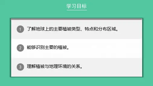《植被与自然环境的关系》PPT课件下载