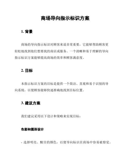 商场导向指示标识方案