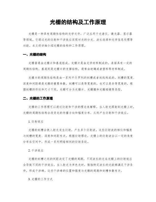 光栅的结构及工作原理