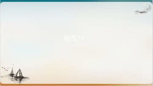 人教版高中物理必修一摩擦力公开课-PPT