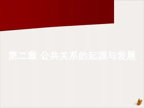 公共关系的起源与发展课件PPT(32页)