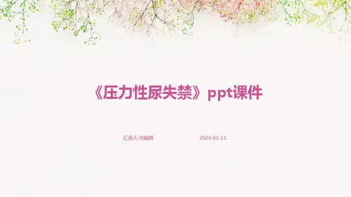 《压力性尿失禁》PPT课件