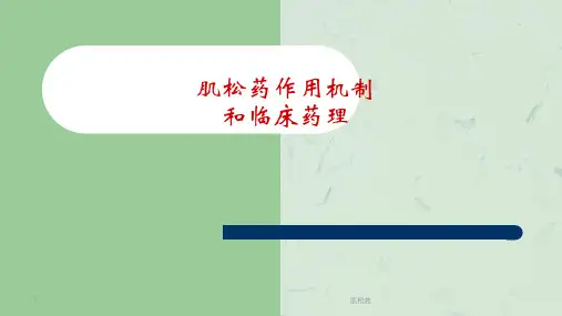 肌松药课件