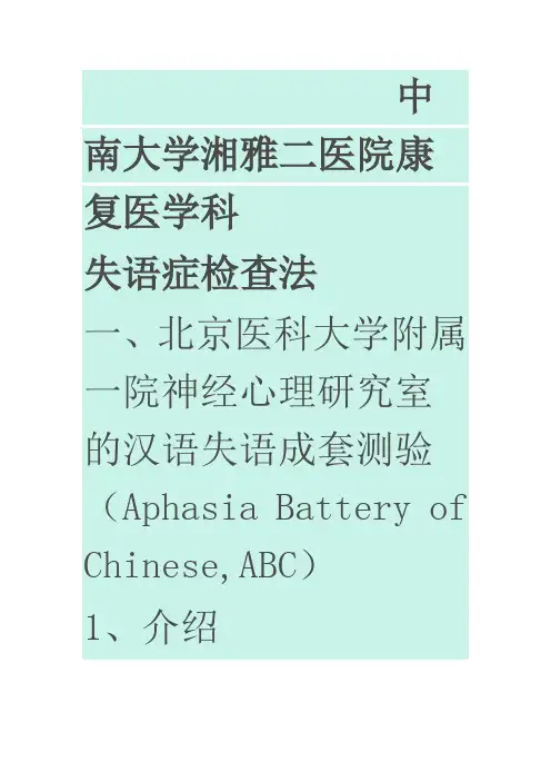 汉语言语检查