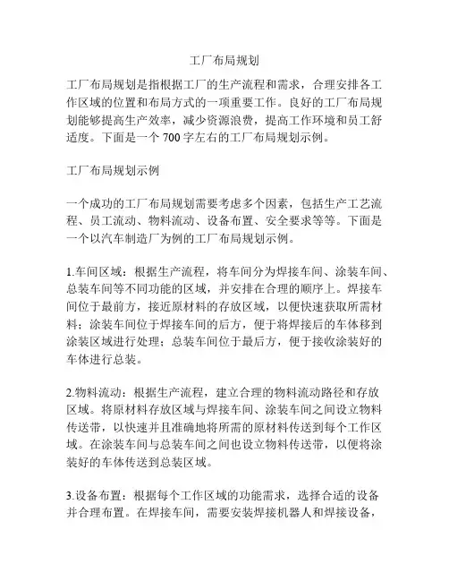 工厂布局规划