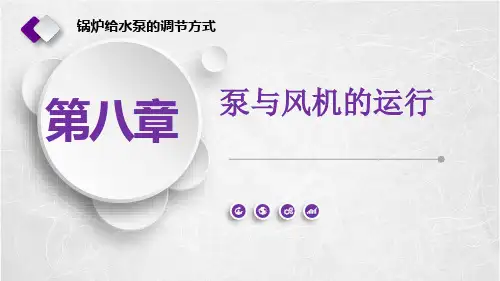 《泵与风机》课件——第八章  泵与风机的运行