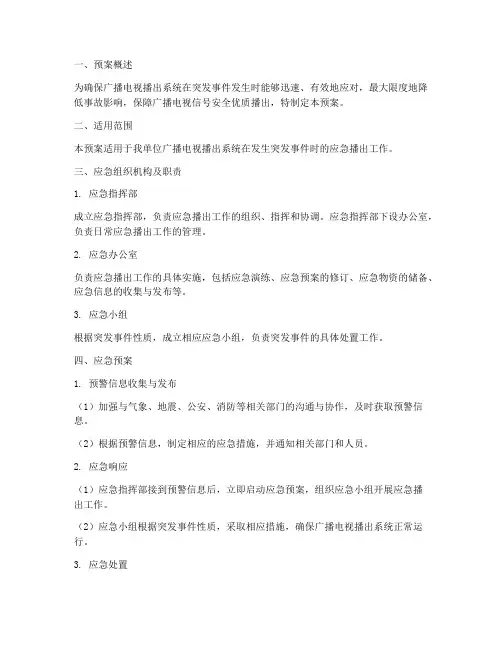 应急播出预案