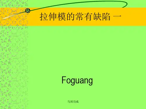 拉伸模的常有缺陷