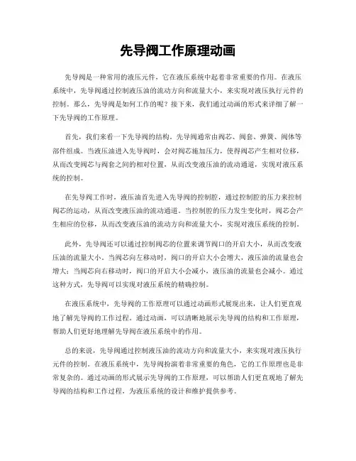 先导阀工作原理动画