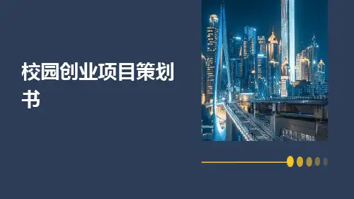 校园创业项目策划书PPT