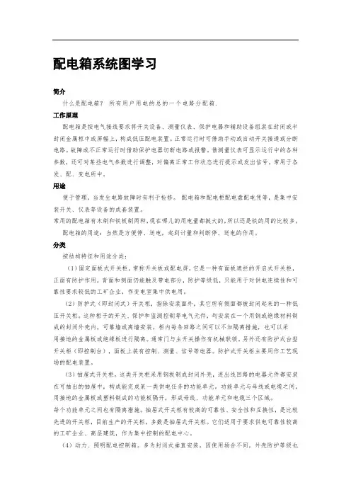 配电箱系统图