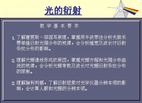 浙江大学《大学物理》课件光的衍射1