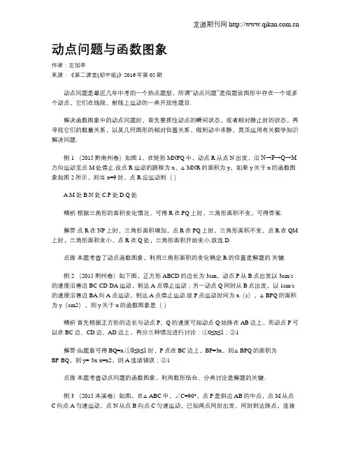 动点问题与函数图象