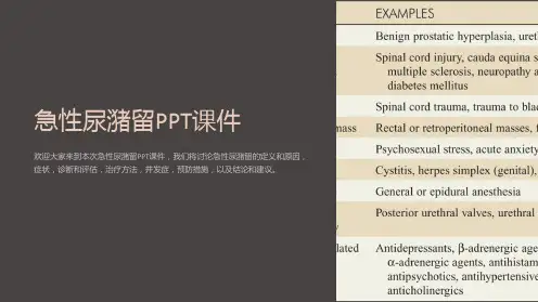 急性尿潴留课件