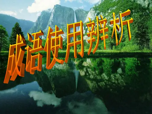 成语运用