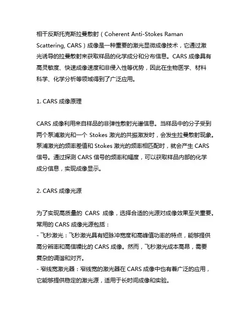 相干反斯托克斯拉曼散射(cars)成像光源