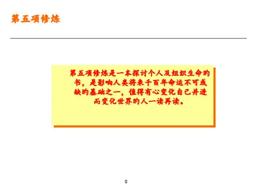 第五项修炼内容