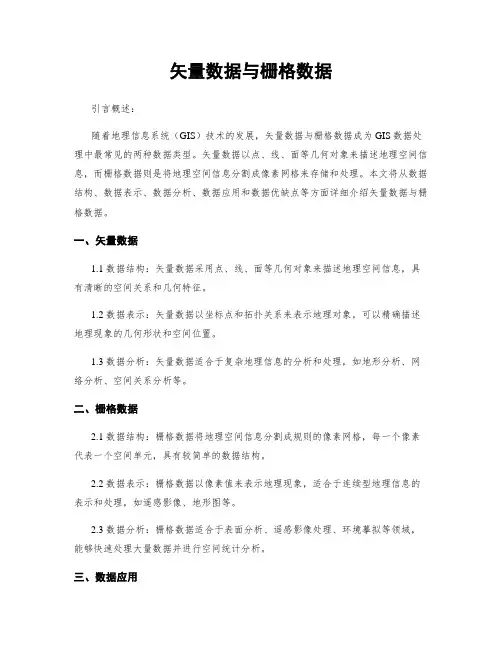 矢量数据与栅格数据