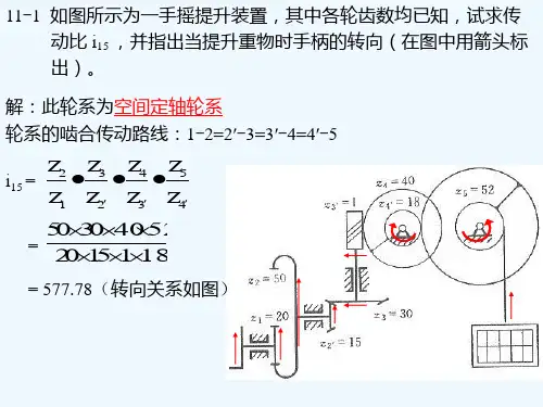 机械原理课后答案第十一章作业