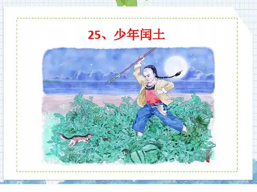 部编版六年级语文上册第25课少年闰土课件(29张PPT)