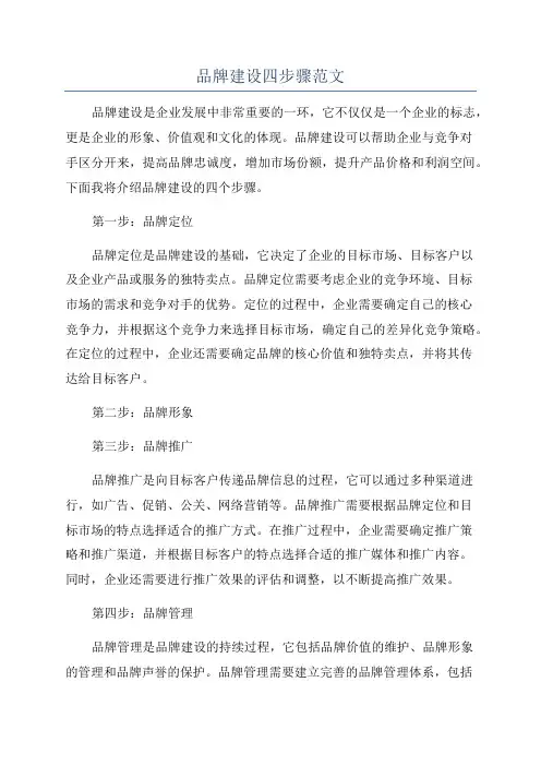 品牌建设四步骤范文