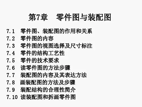 工程制图第7章  零件图与装配图