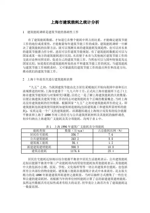 建筑能耗之统计分析