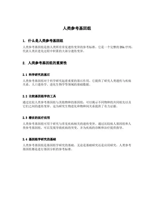 人类参考基因组