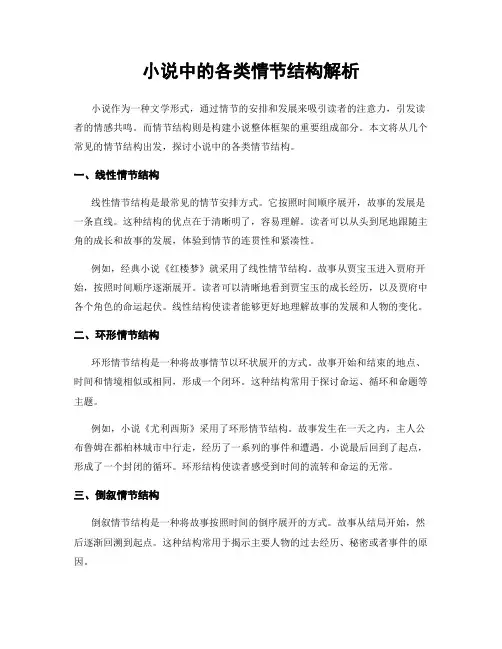 小说中的各类情节结构解析
