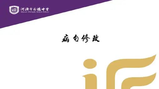 七年级语文上册：《病句修改》 课件(共31张PPT)
