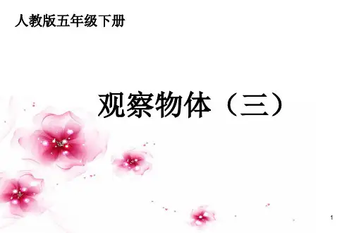 人教版五年级数学下册观察物体(三)ppt课件