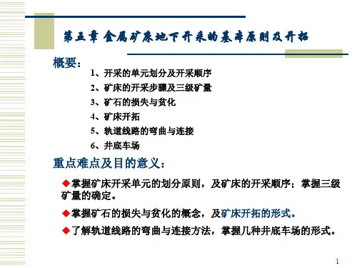 采矿概论ppt课件