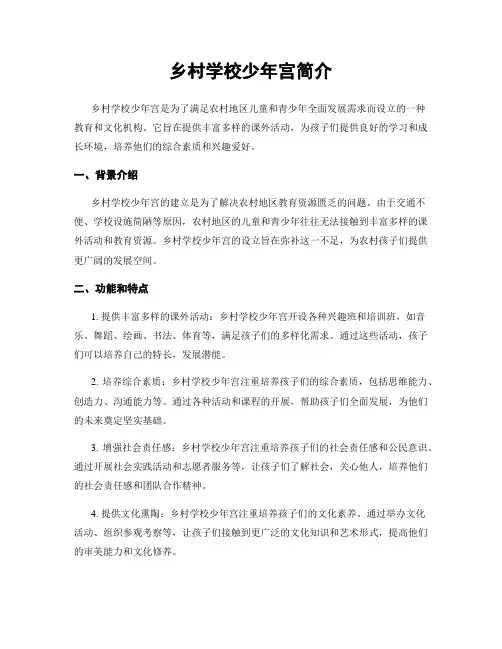 乡村学校少年宫简介
