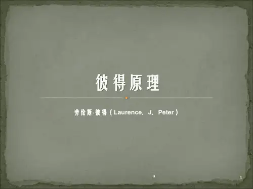 你看一眼就懂的彼得原理