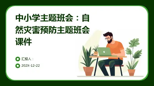 中小学主题班会自然灾害预防主题班会课件