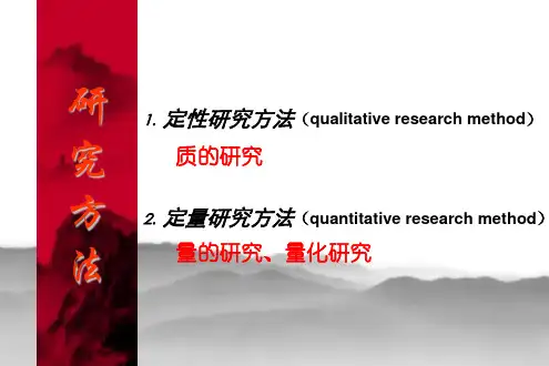 定性与定量分析方法46页PPT文档