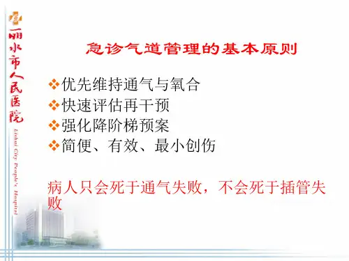 急诊气道管理的临床决策