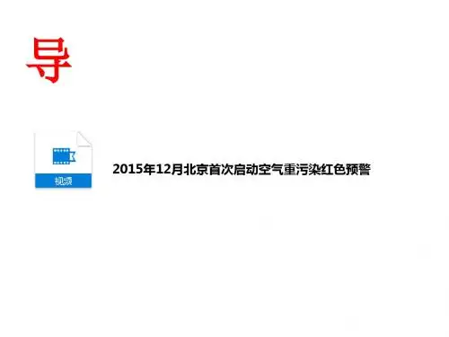 人教版版高中地理选修6《环境保护》第二章第三节《大气污染及其防治》优质课件 (共32张PPT)