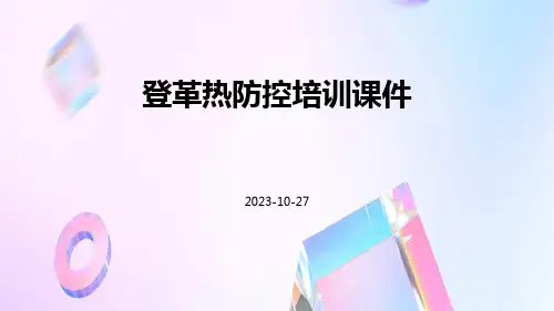 登革热防控培训课件