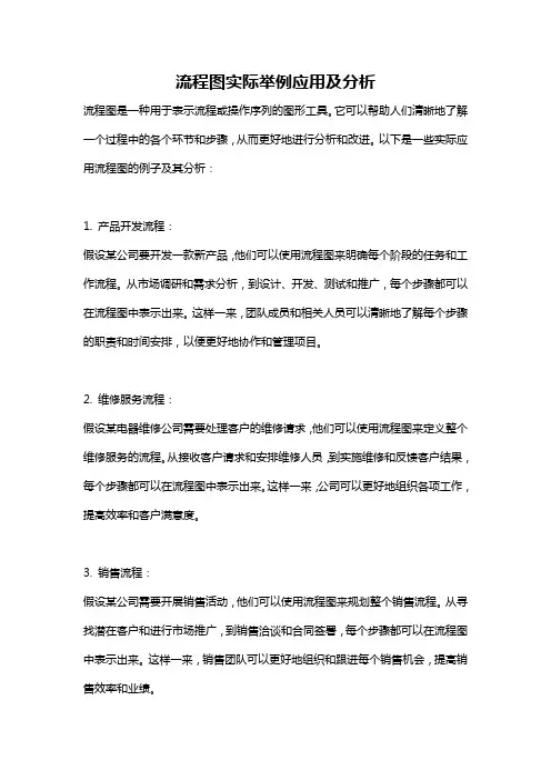 流程图实际举例应用及分析