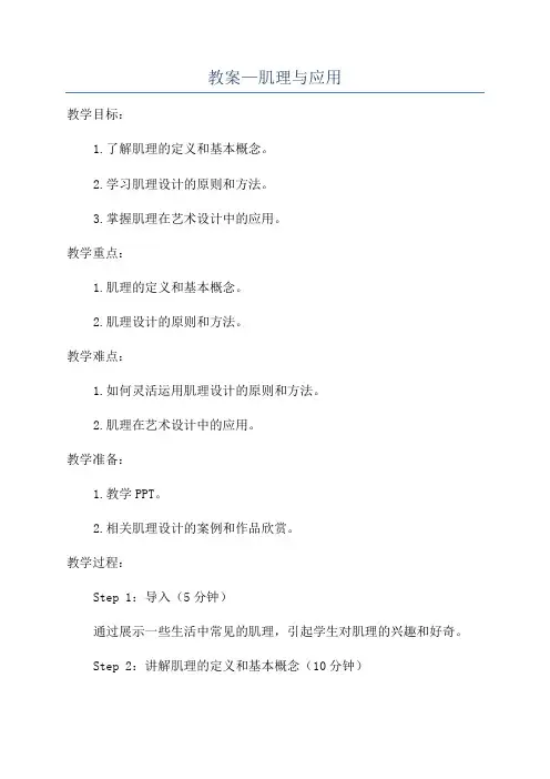 教案—肌理与应用