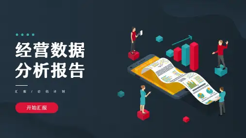 年终经营数据分析报告PPT模板