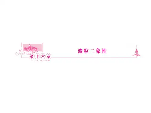 高三物理一轮复习课件：选修3-5 波粒二象性