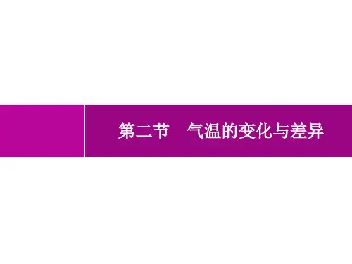 商务星球版初中地理七年级上册精品教学课件 第4章 天气与气候 第2节 气温的变化与差异