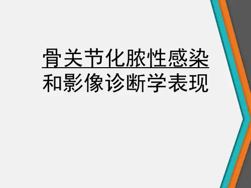 骨关节化脓性感染和影像诊断学表现